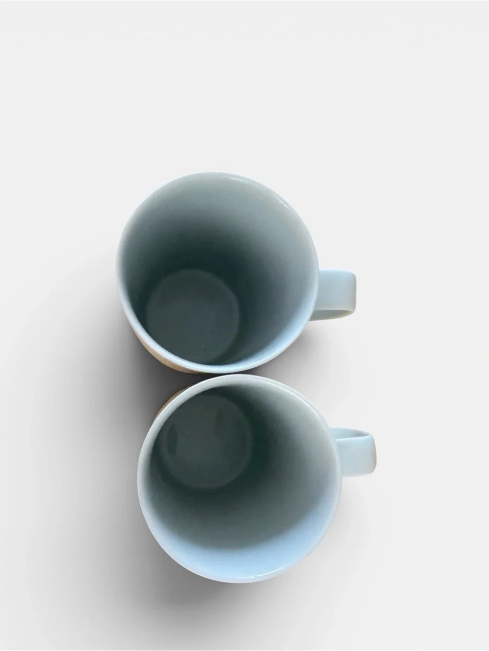 Crate&Barrel Classic White Ceramic Coffee Mug - Set of 2
